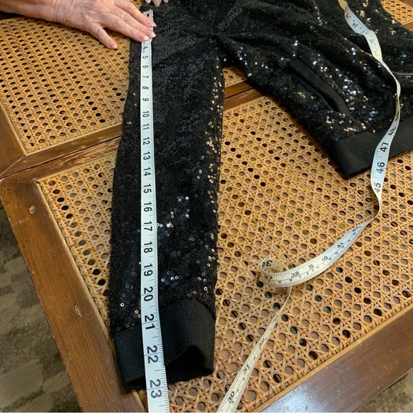 Black Sequin Sparkling bling bombers event jacket - Picture 10 of 11